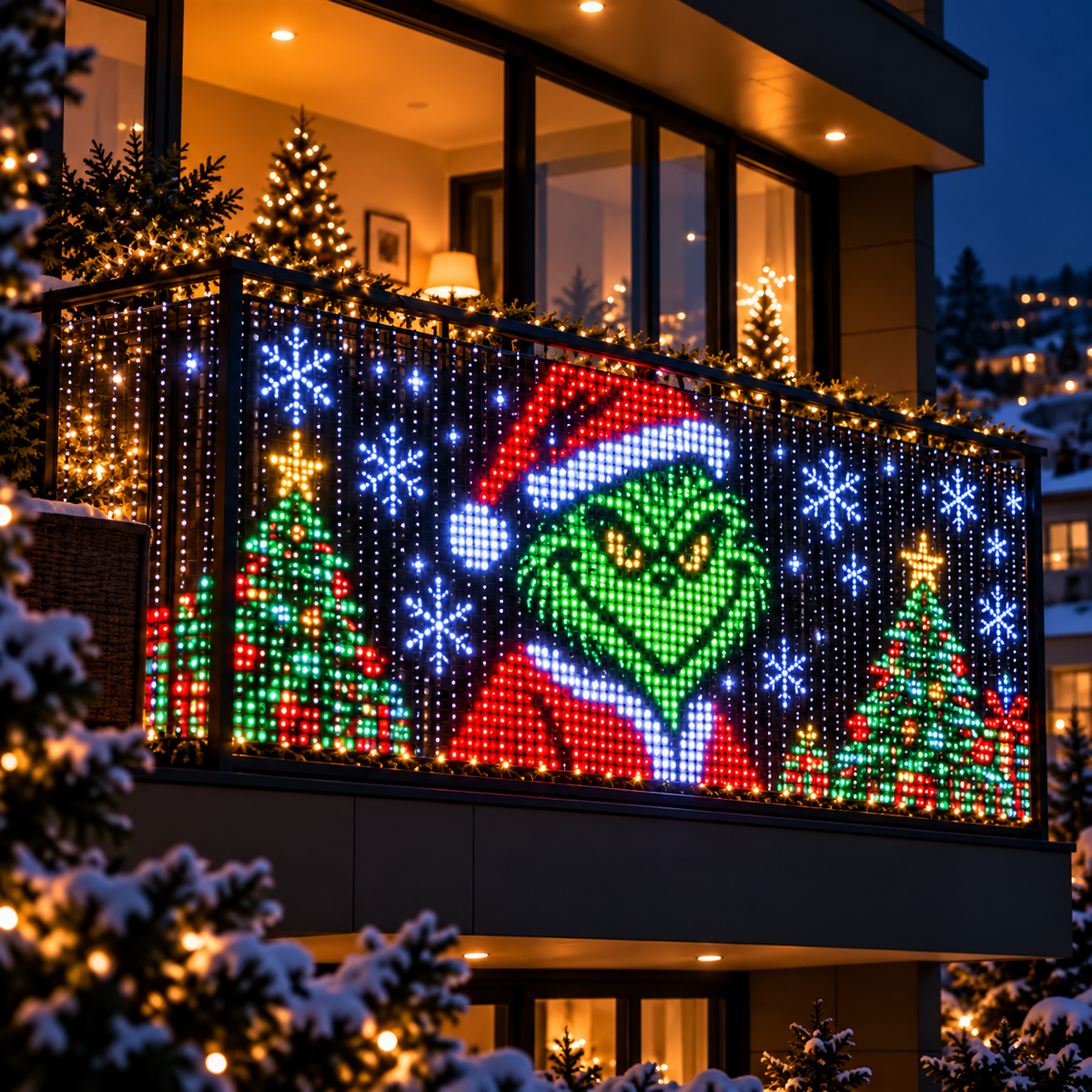 Smart Animated Christmas Balcony Lights